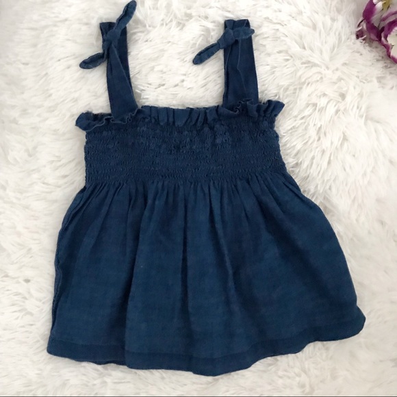 🦋 Zara Kids Girl Denim Flare Top 🦋 - Picture 2 of 3